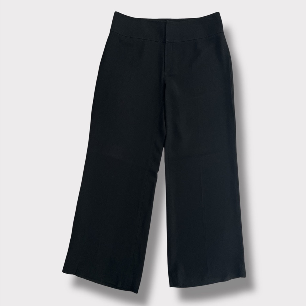 Banana Republic Harrison Black Wide Leg Flare Pants Women’s 10R